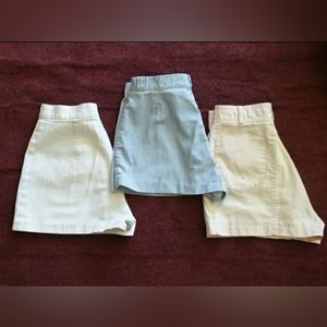 Women's Slim Waisted Slack Dress Shorts